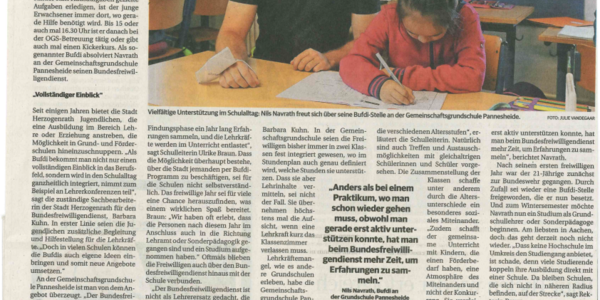 Zeitungsartikel Bundesfreiwilligendienst